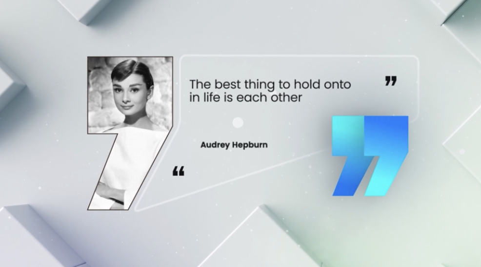 Audrey Hepburn Knew Best: Why We Need Each Other